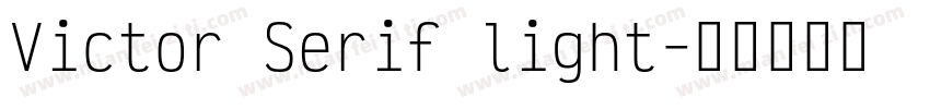 Victor Serif light字体转换